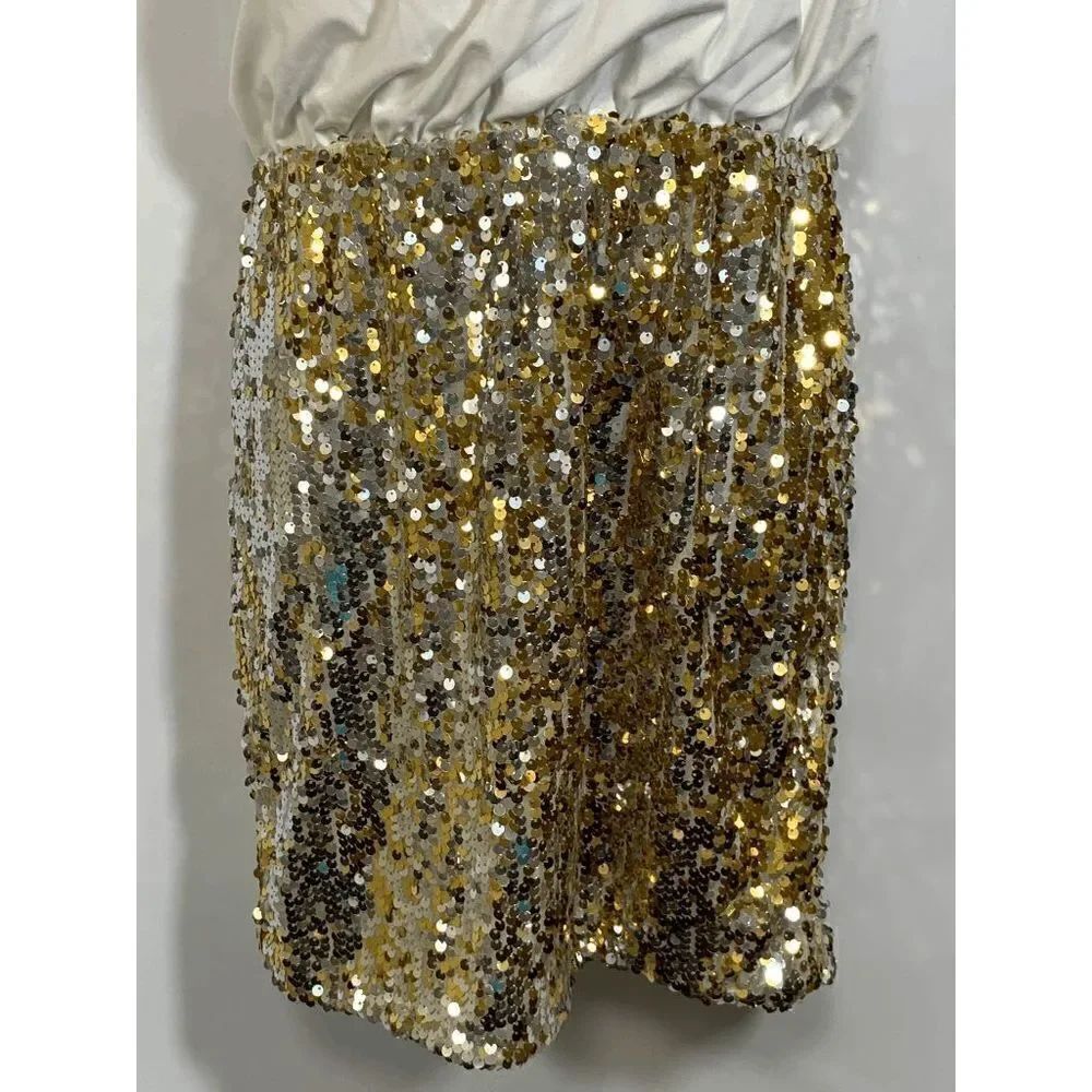 City Triangles One Shoulder Sequin Dress - Picture 6 of 6